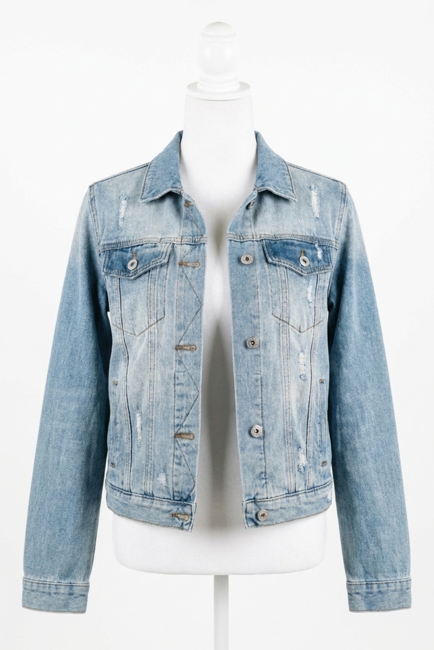 NEW AMPERSAND AVE classic denim jacket in light wash